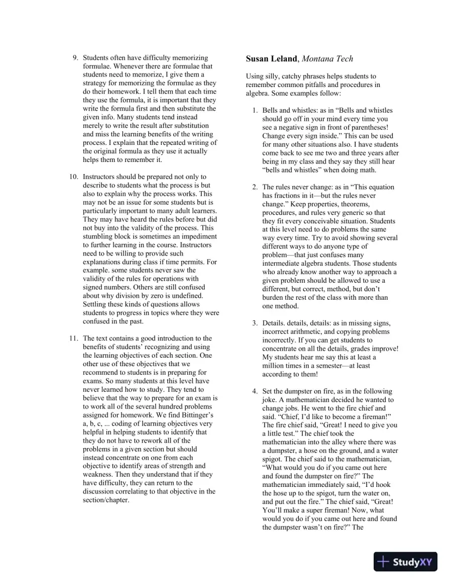 Solution Manual for Intermediate Algebra with Integrated Review, 13th Edition, page 9