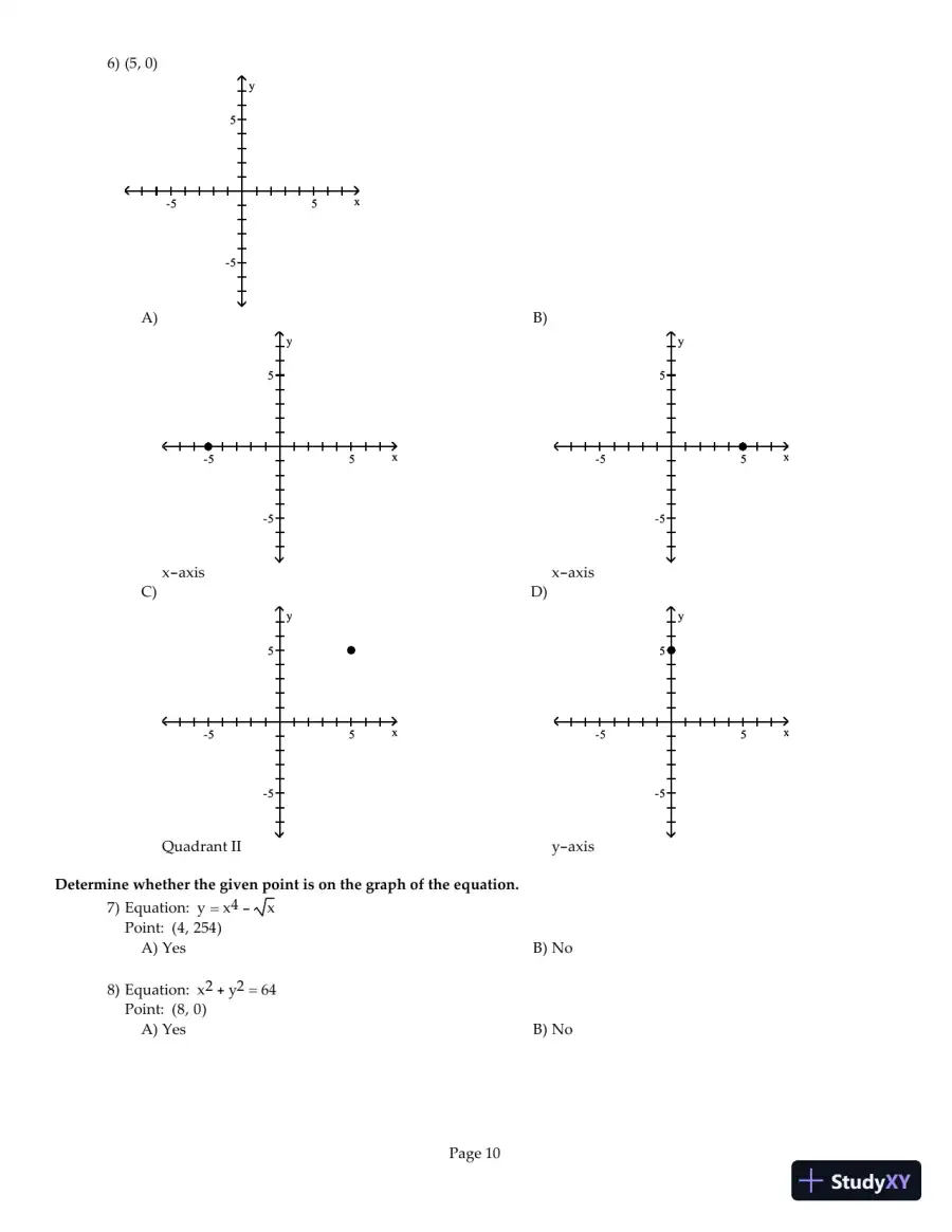 Test Bank for Precalculus Enhanced with Graphing Utilities, 6th Edition, page 11