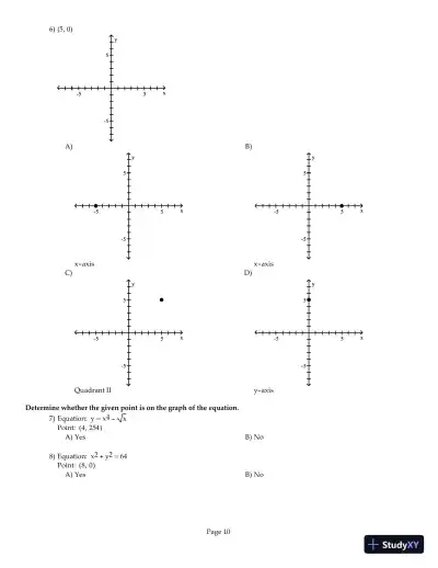 Test Bank for Precalculus Enhanced with Graphing Utilities, 6th Edition - Page 11 preview image