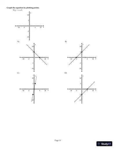 Test Bank for Precalculus Enhanced with Graphing Utilities, 6th Edition - Page 12 preview image