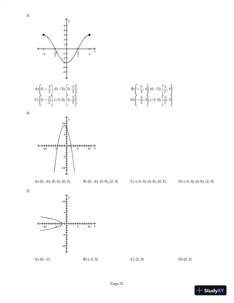 Test Bank for Precalculus Enhanced with Graphing Utilities, 6th Edition, page 24