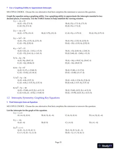 Test Bank for Precalculus Enhanced with Graphing Utilities, 6th Edition - Page 26 preview image