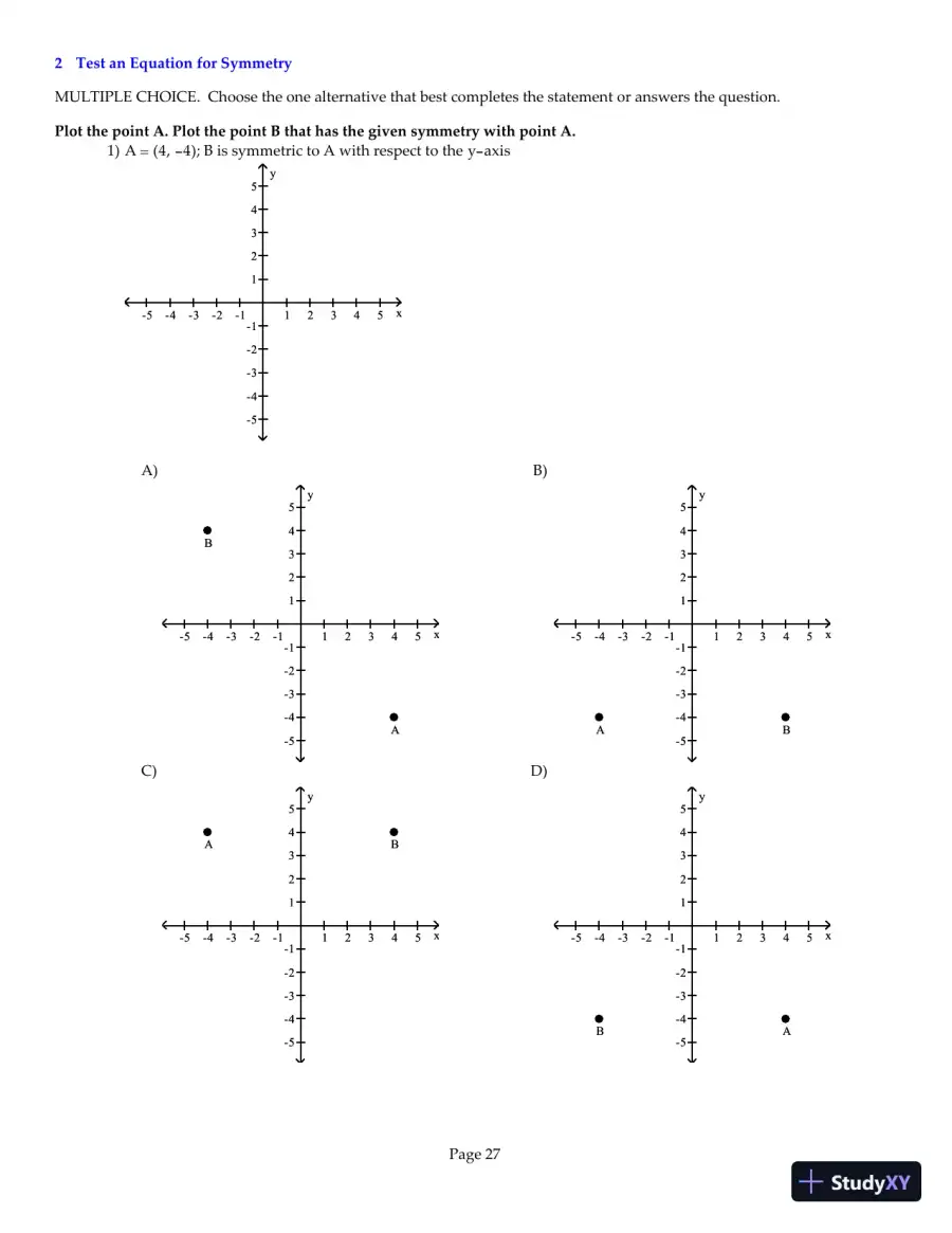 Test Bank for Precalculus Enhanced with Graphing Utilities, 6th Edition, page 28