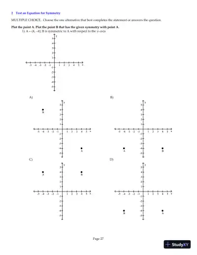 Test Bank for Precalculus Enhanced with Graphing Utilities, 6th Edition - Page 28 preview image