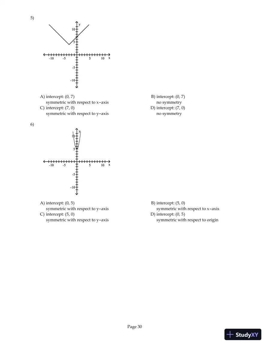 Test Bank for Precalculus Enhanced with Graphing Utilities, 6th Edition, page 31