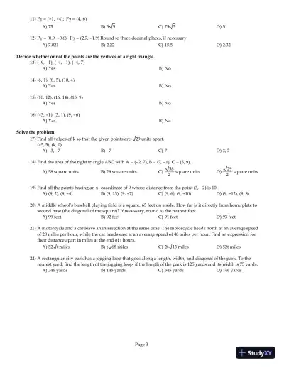 Test Bank for Precalculus Enhanced with Graphing Utilities, 6th Edition - Page 4 preview image