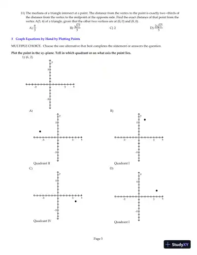 Test Bank for Precalculus Enhanced with Graphing Utilities, 6th Edition - Page 6 preview image