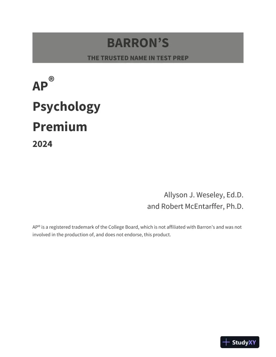 AP Psychology Premium 2024 (2024), page 3