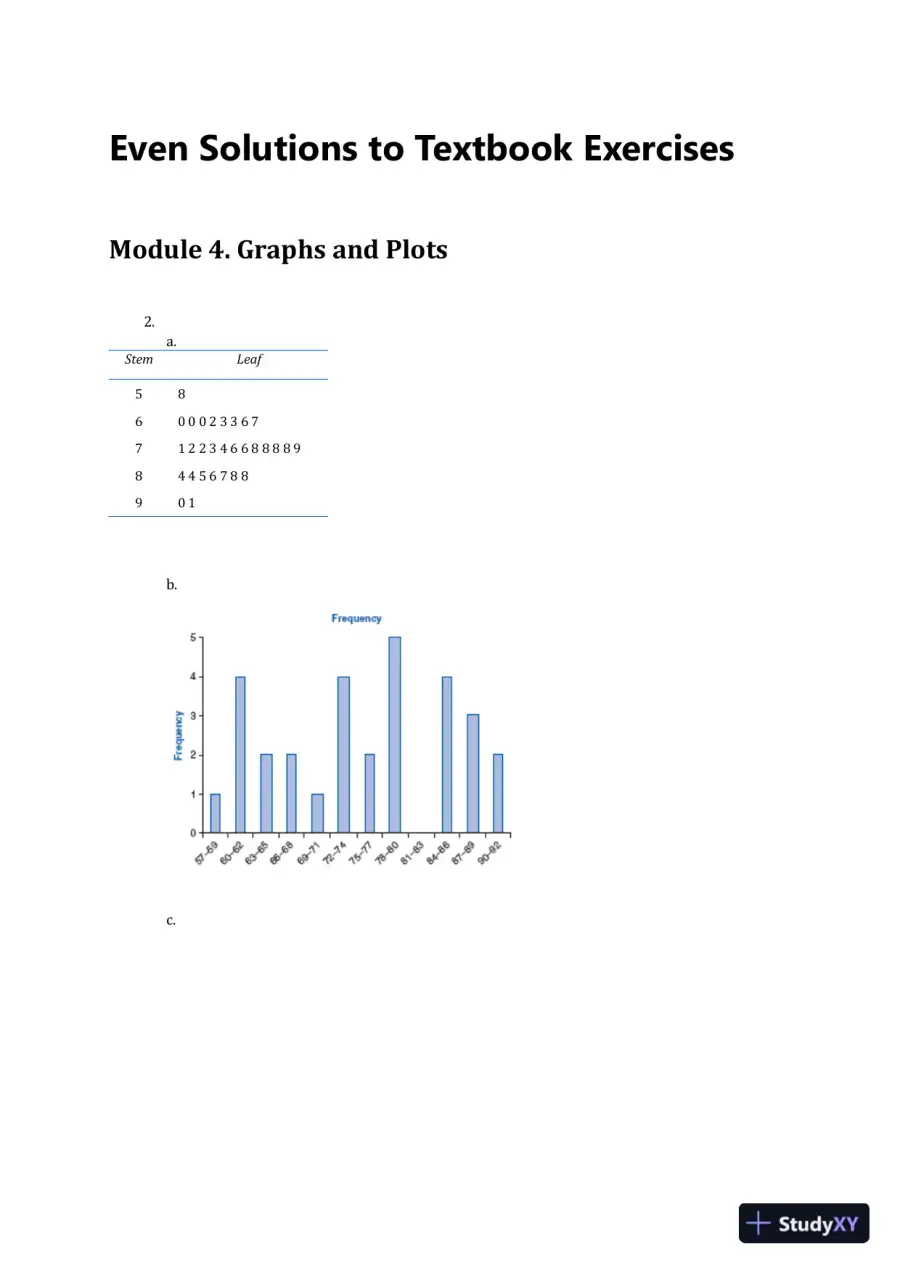 Statistics Alive!, Student, Study Guide Edition Solution Manual, page 12