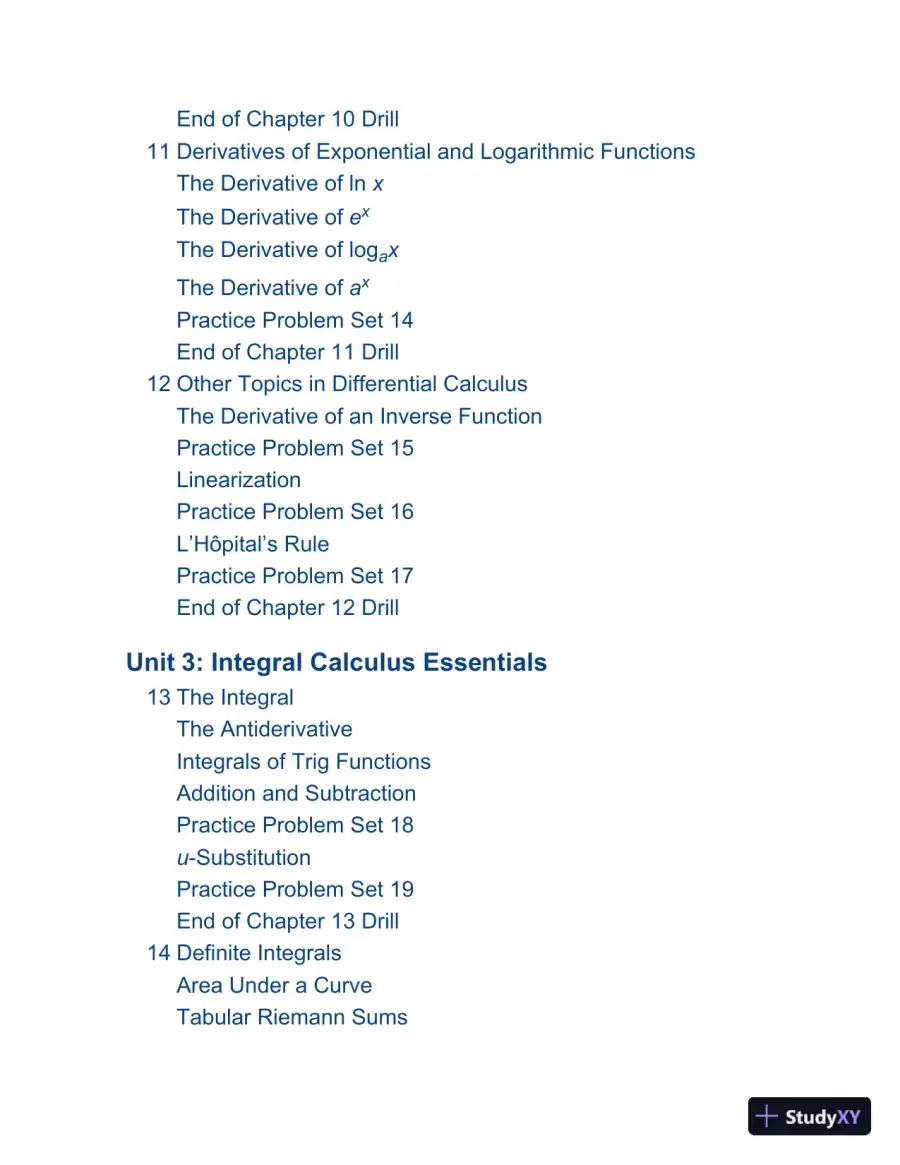 The Princeton Review: Cracking the AP calculus AB exam (2019), page 14