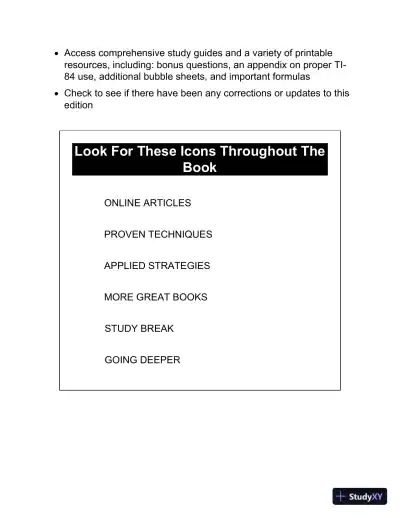 The Princeton Review: Cracking the AP calculus AB exam (2019) - Page 20 preview image