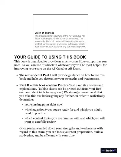 The Princeton Review: Cracking the AP calculus AB exam (2019) - Page 24 preview image