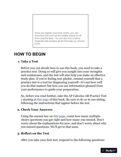 The Princeton Review: Cracking the AP calculus AB exam (2019) - Page 26 preview image