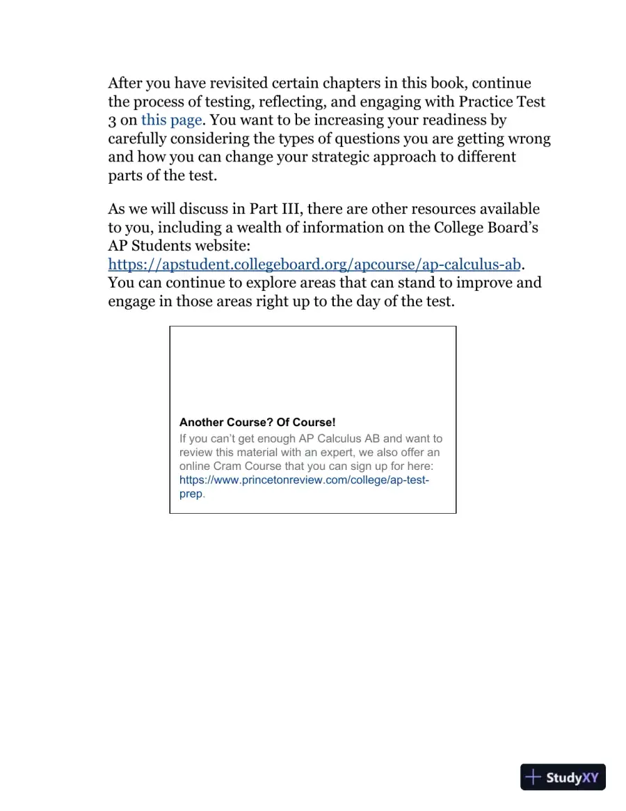 The Princeton Review: Cracking the AP calculus AB exam (2019), page 29