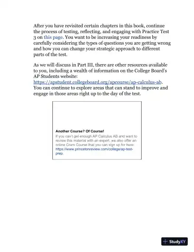 The Princeton Review: Cracking the AP calculus AB exam (2019) - Page 29 preview image