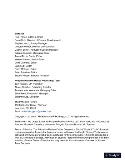 The Princeton Review: Cracking the AP calculus AB exam (2019) - Page 4 preview image