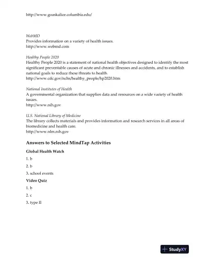 An Invitation To Health, 17th Edition Lecture Notes - Page 10 preview image