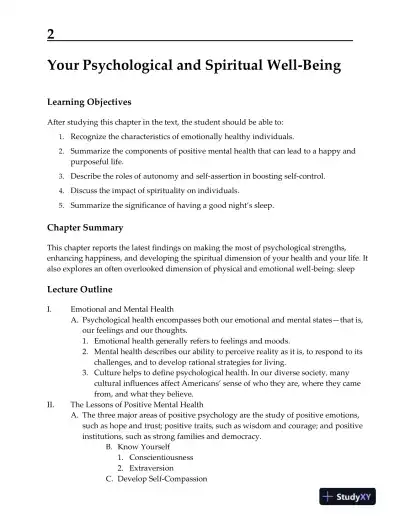 An Invitation To Health, 17th Edition Lecture Notes - Page 11 preview image