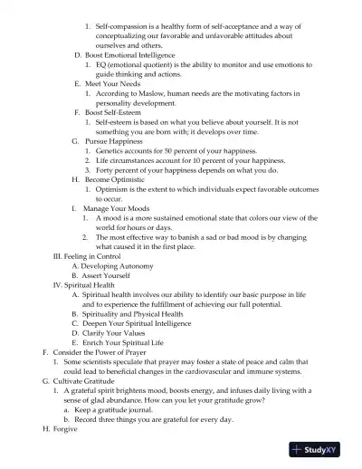 An Invitation To Health, 17th Edition Lecture Notes - Page 12 preview image