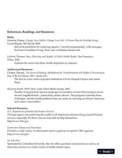 An Invitation To Health, 17th Edition Lecture Notes - Page 9 preview image