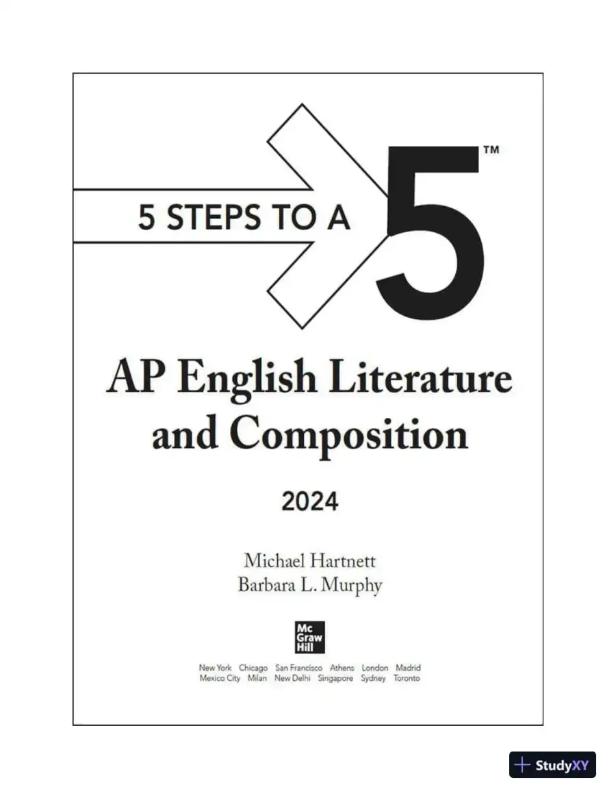 5 Steps to a 5: AP English Literature and Composition 2024 (2024), page 6