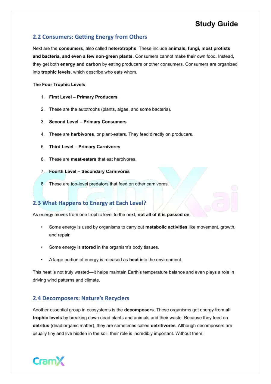 Plant Biology - Ecosystem Structure and Function, page 3