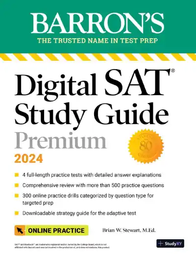 Digital SAT Study Guide Premium, 2024: Practice Tests + Comprehensive Review (2023) - Page 1 preview image