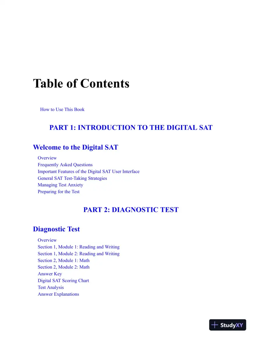 Digital SAT Study Guide Premium, 2024: Practice Tests + Comprehensive Review (2023), page 11