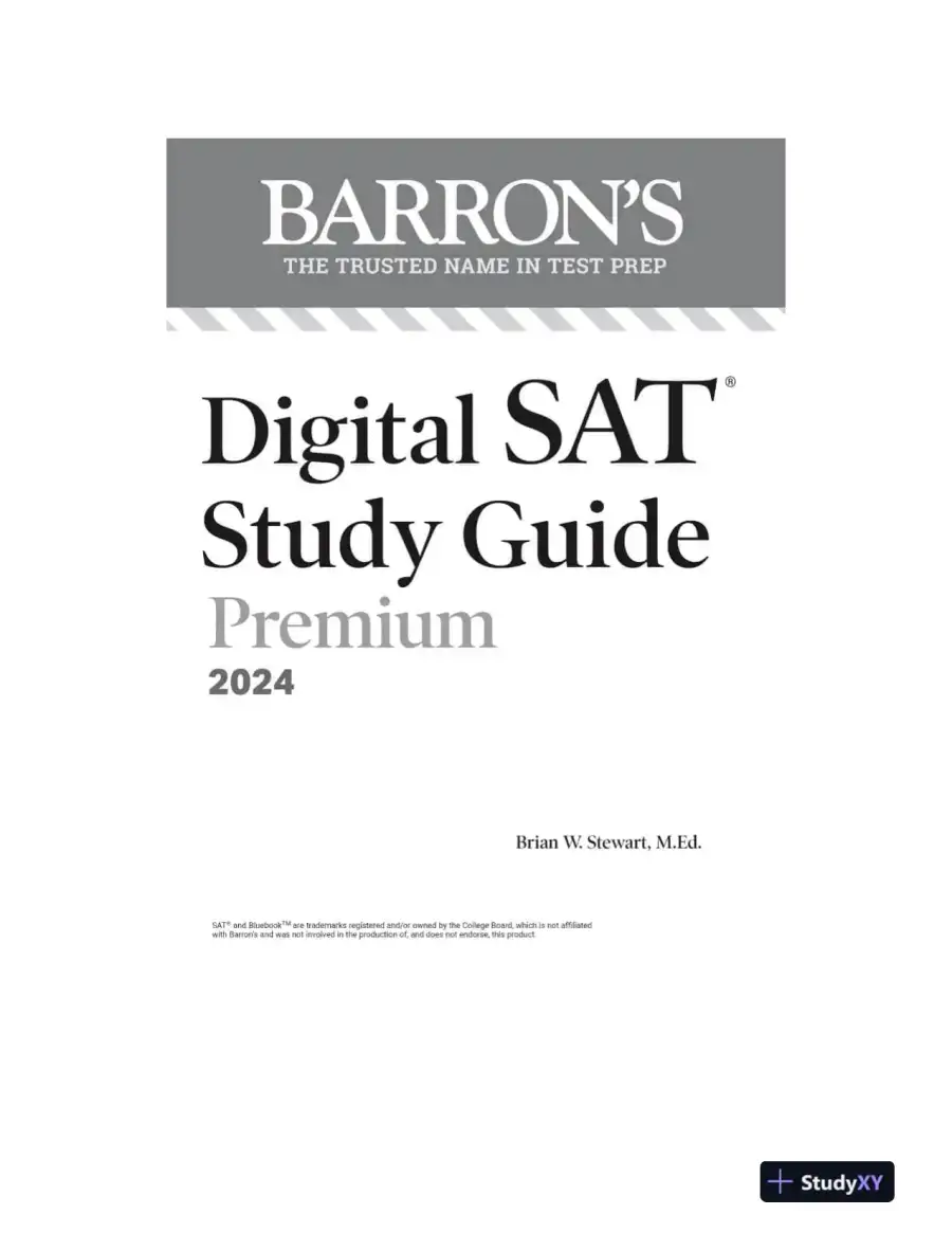 Digital SAT Study Guide Premium, 2024: Practice Tests + Comprehensive Review (2023), page 7