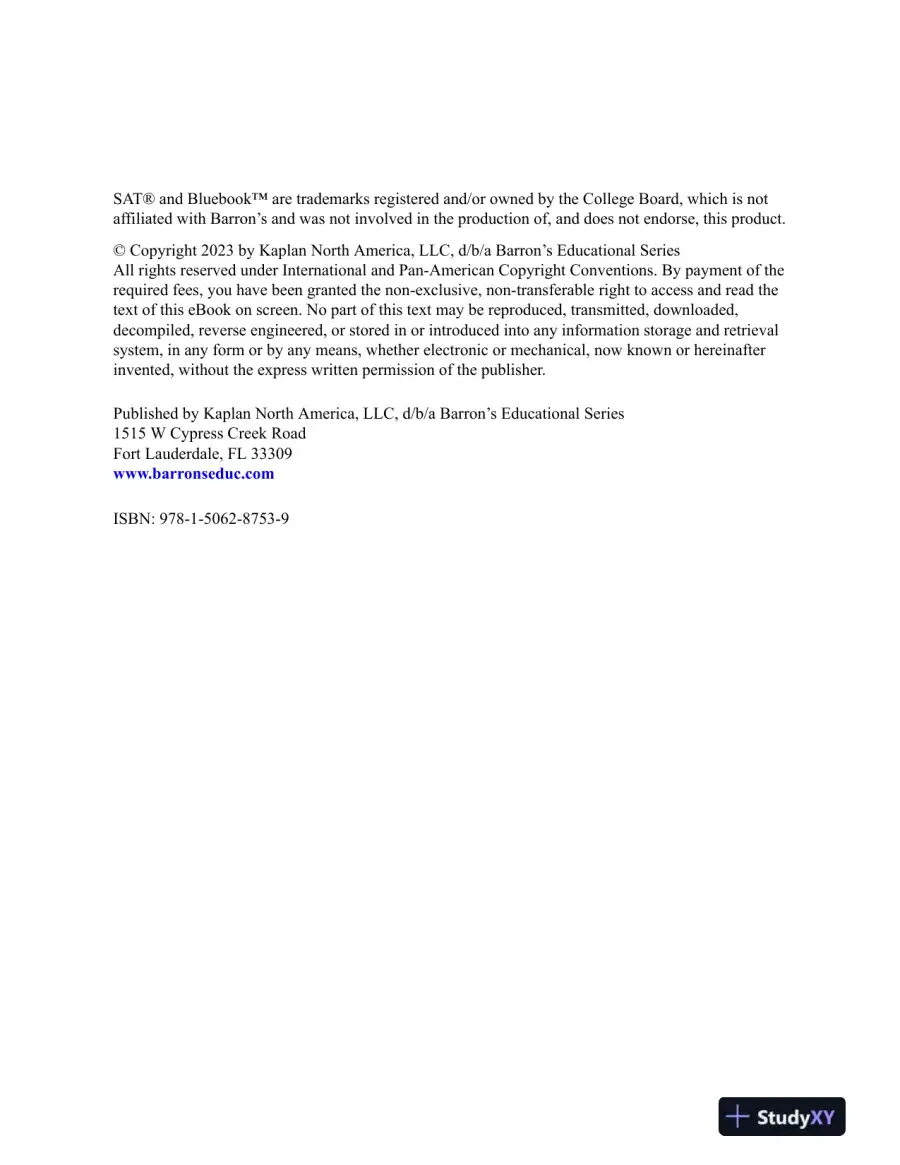 Digital SAT Study Guide Premium, 2024: Practice Tests + Comprehensive Review (2023), page 9