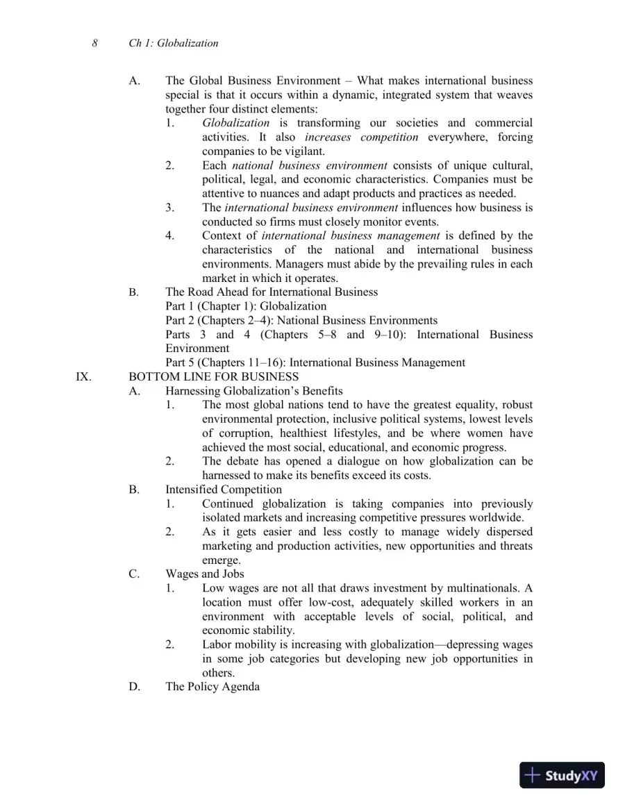 Solution Manual for International Business: The Challenges of Globalization, 9th Edition, page 10