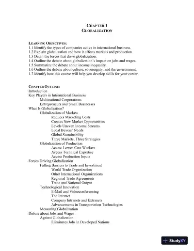 Solution Manual for International Business: The Challenges of Globalization, 9th Edition - Page 3 preview image