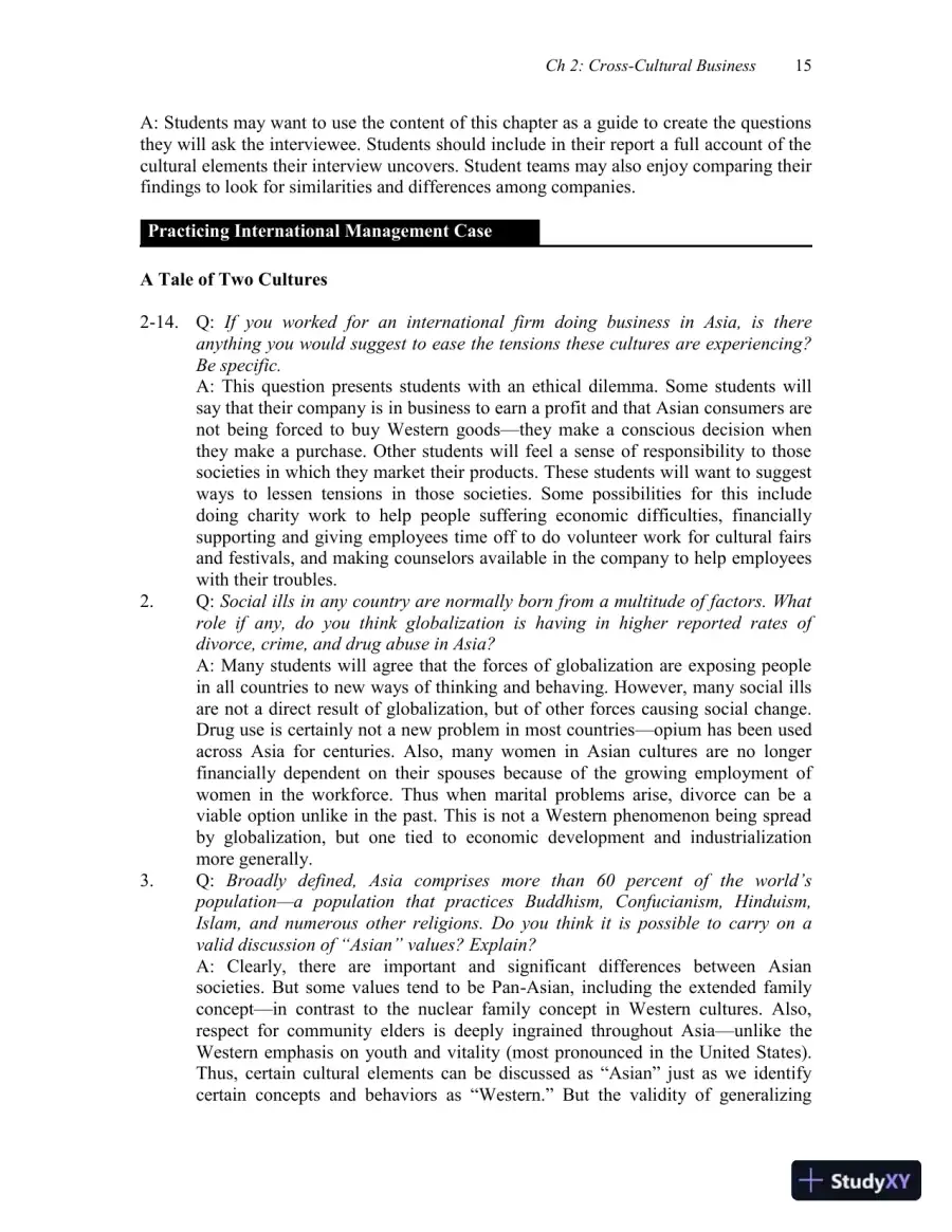 Solution Manual for International Business: The Challenges of Globalization, 9th Edition, page 31