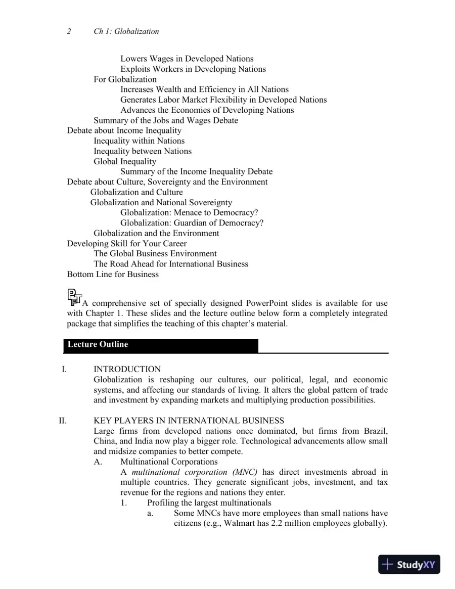 Solution Manual for International Business: The Challenges of Globalization, 9th Edition, page 4