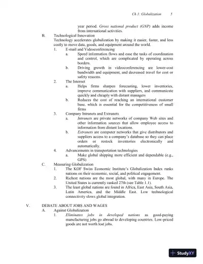 Solution Manual for International Business: The Challenges of Globalization, 9th Edition - Page 7 preview image