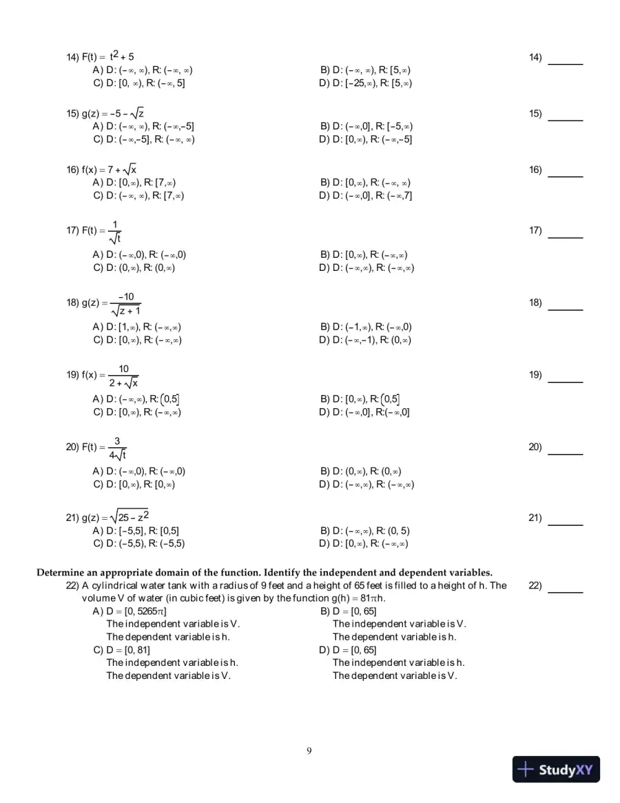 Test Bank for Calculus: Early Transcendentals, 3rd Edition, page 10