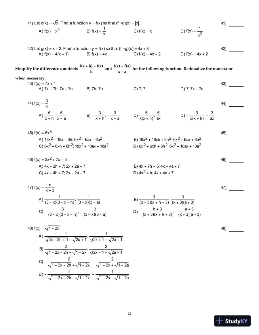 Test Bank for Calculus: Early Transcendentals, 3rd Edition, page 13