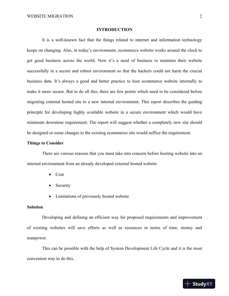 Website Migration Plan, page 3