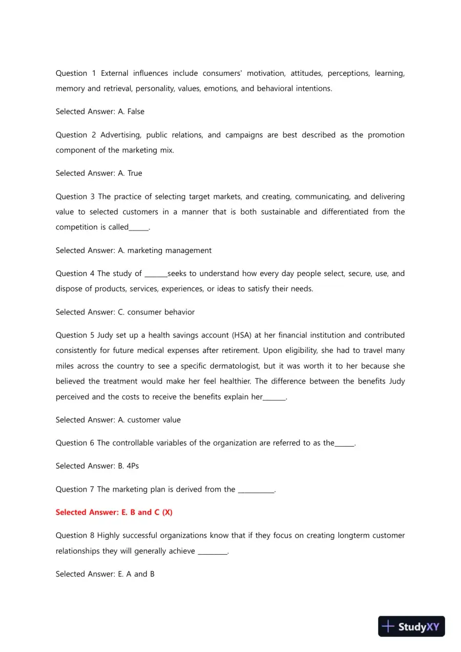 Liberty University BUSI 311 Quiz 4 Complete Solutions Correct Answers Key, page 5