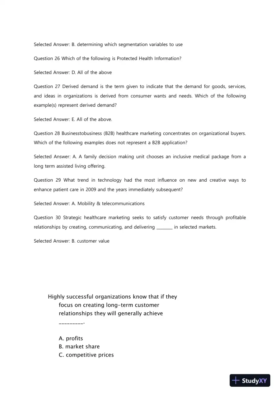 Liberty University BUSI 311 Quiz 4 Complete Solutions Correct Answers Key, page 8