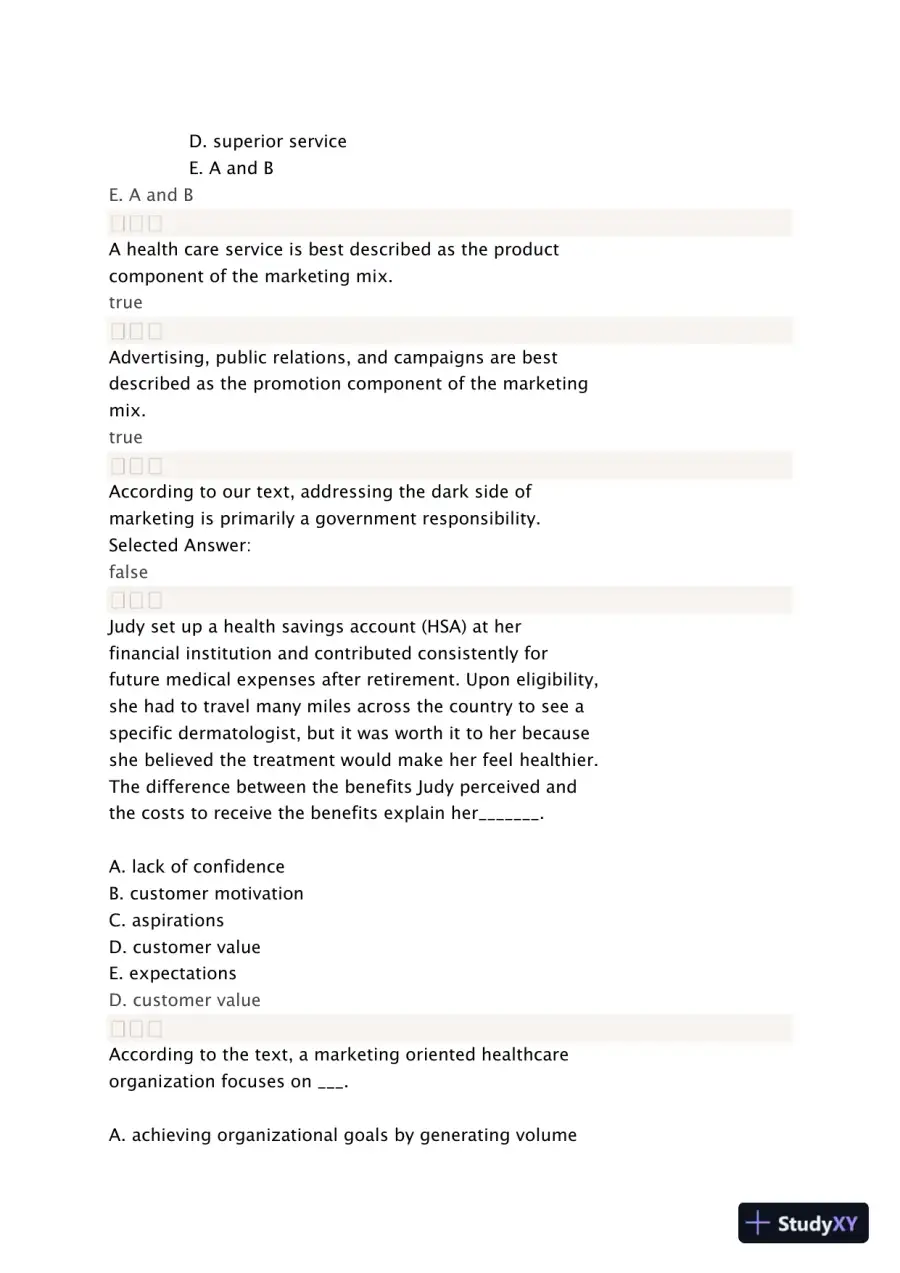 Liberty University BUSI 311 Quiz 4 Complete Solutions Correct Answers Key, page 9