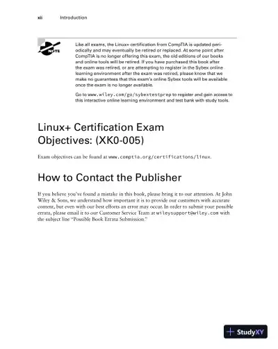 CompTIA Linux+ Practice Tests: Exam XK0-005 (2022) - Page 15 preview image