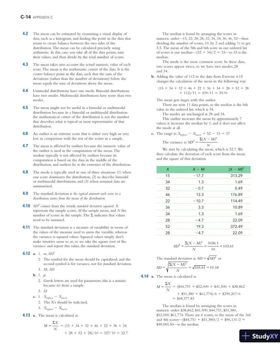 Solution Manual for Essentials of Statistics for the Behavioral Sciences , 2nd Edition, page 15