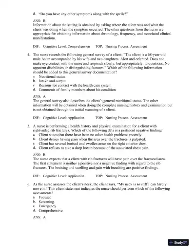 Test Bank for Medical-Surgical Nursing in Canada, 4th Edition - Page 13 preview image