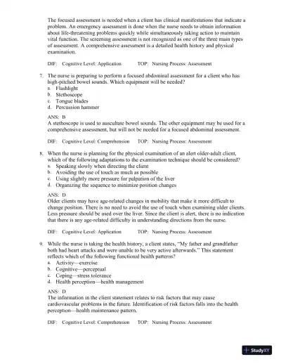 Test Bank for Medical-Surgical Nursing in Canada, 4th Edition - Page 14 preview image