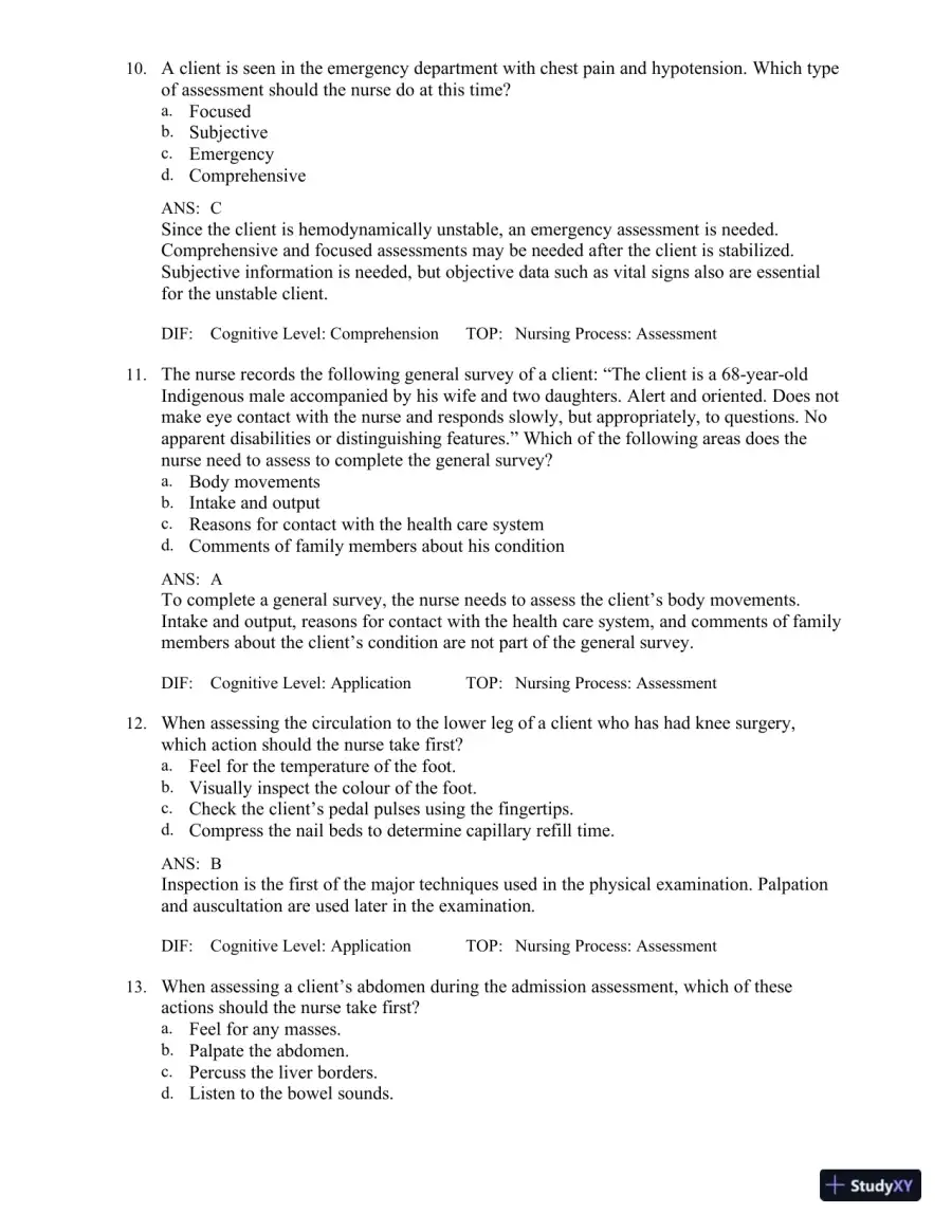 Test Bank for Medical-Surgical Nursing in Canada, 4th Edition, page 15