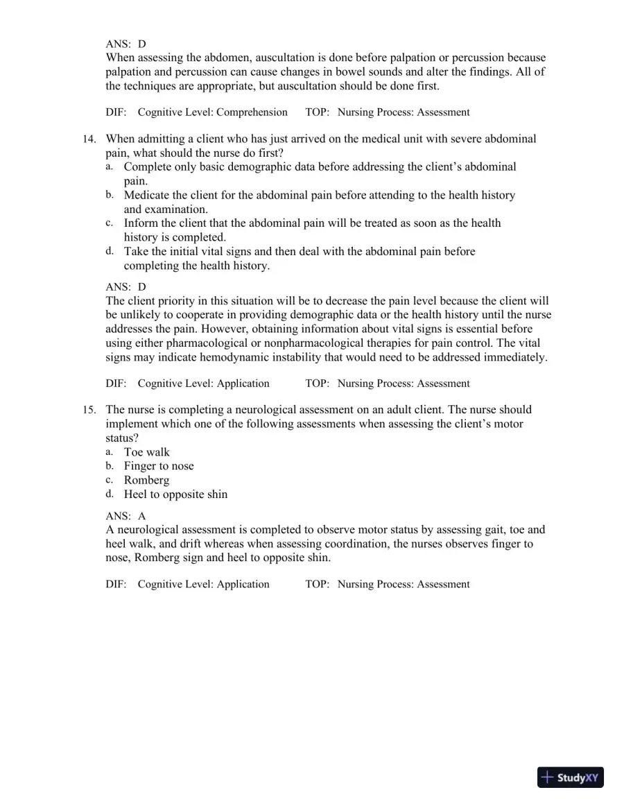 Test Bank for Medical-Surgical Nursing in Canada, 4th Edition, page 16