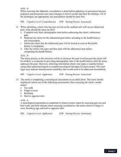 Test Bank for Medical-Surgical Nursing in Canada, 4th Edition - Page 16 preview image