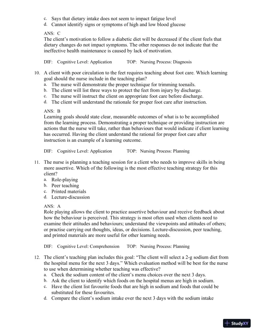 Test Bank for Medical-Surgical Nursing in Canada, 4th Edition, page 20