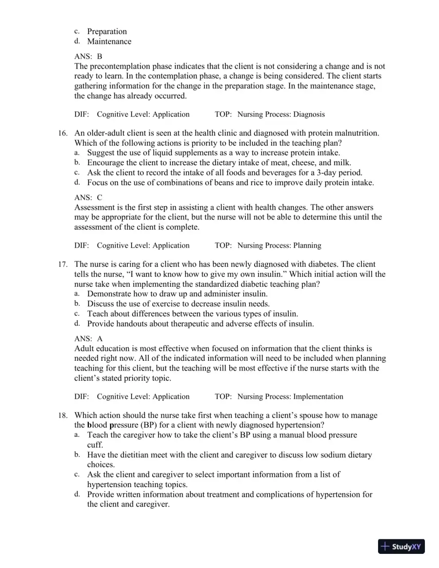 Test Bank for Medical-Surgical Nursing in Canada, 4th Edition, page 22